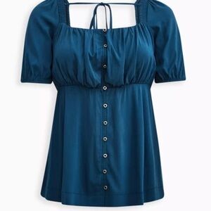 Torrid Teal Blouse